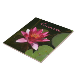 KERAMIK TILE/DUNKER-ROSE-FARBIGE WASSERLEISE FLIESE