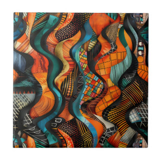 Keramik-Tile für afrikanische Stammesmuster Fliese