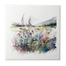 Keramik -Tile für Blume im Naturstil Fliese