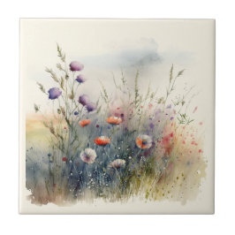 Keramik -Tile für Blume im Naturstil Fliese