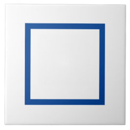 Keramik Tile in Blau und Weiß - (2) Fliese