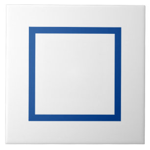 Keramik Tile in Blau und Weiß - (2) Fliese