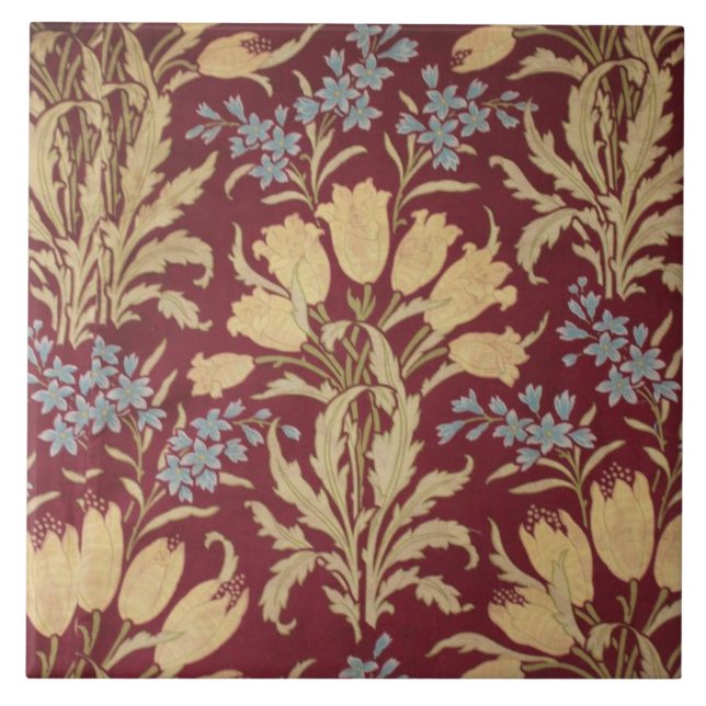 Keramik Tile - Jugendstil-Reproduktion Fliese (Vorderseite)