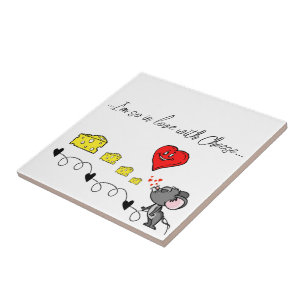 Keramik Tile Mice Käse Pizza Pizzeria Liebe Fliese