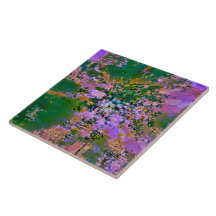 Keramik-Tile mit flüssigen Farben