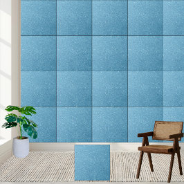 Keramik-Tile mit hellblauer Glitzer Fliese