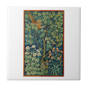 KERAMIK TILE MIT WILLIAM MORRIS PHEASANT DESIGN FLIESE