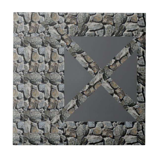 Keramik Tile Rock Gray Fliese (Vorderseite)