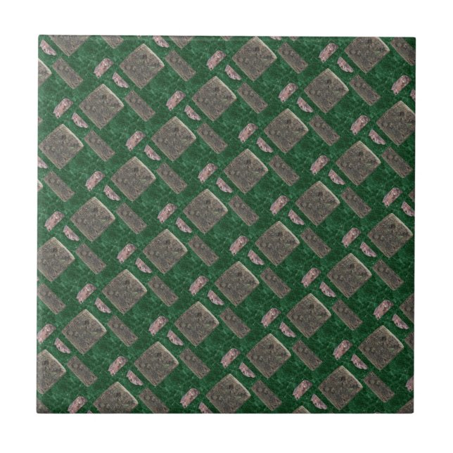 Keramik Tile Rock Green Fliese (Vorderseite)