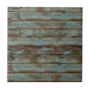 Keramik Tile Rustic Wood Blue Fliese