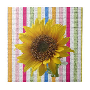Keramik Tile Sonnenblume Fliese