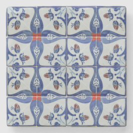 Keramik Tile Style Muster Steinuntersetzer