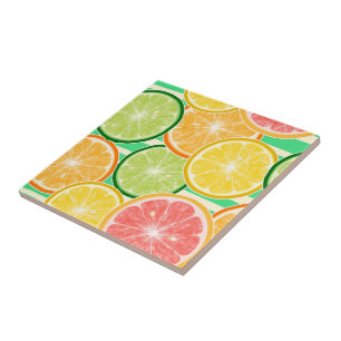 Keramik Tile/Trivet-Citrus Keramik Tile Fliese