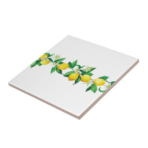 Keramik Tile/Trivet-Lemons Keramik Tile Fliese