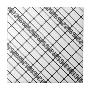 Keramik Tile Weiß und Schwarz Fliese