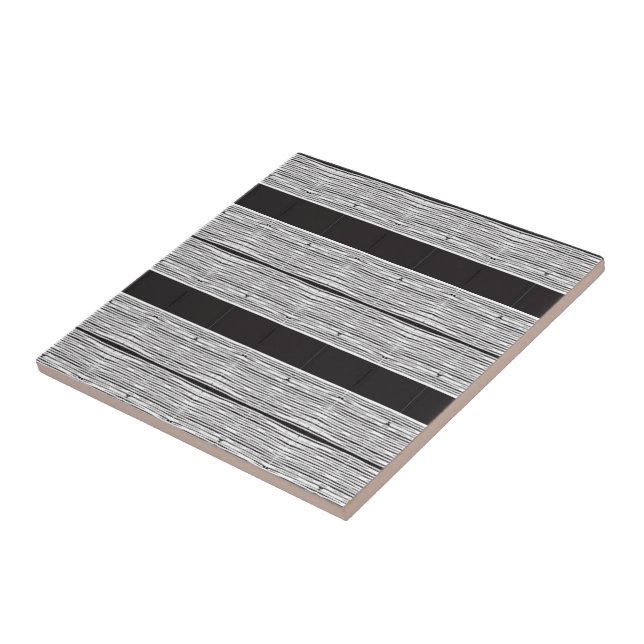 Keramik Tile Weiß und Schwarz Kariert Fliese (Seite)