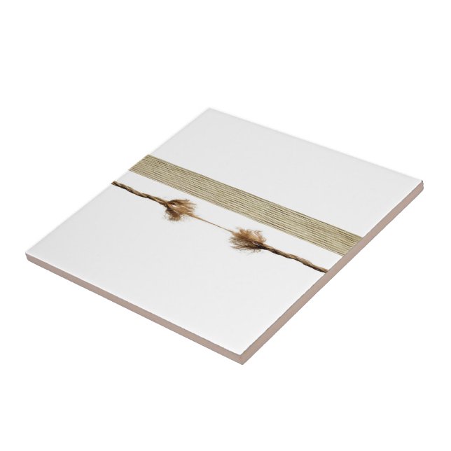 Keramik Tile White Rope Natural Fliese (Seite)