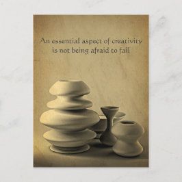 Keramik-Töpferei-Stillleben Kohlenstube-Sketch Postkarte