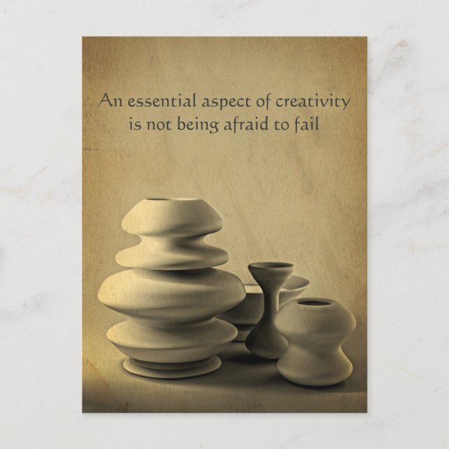 Keramik-Töpferei-Stillleben Kohlenstube-Sketch Postkarte (Vorderseite)