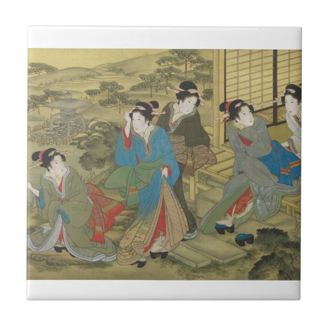 Keramik Traditionelle japanische Fliesen (Vorderseite)