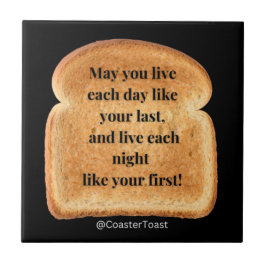 Keramik Untersetzer mit Funny Witty Toast
