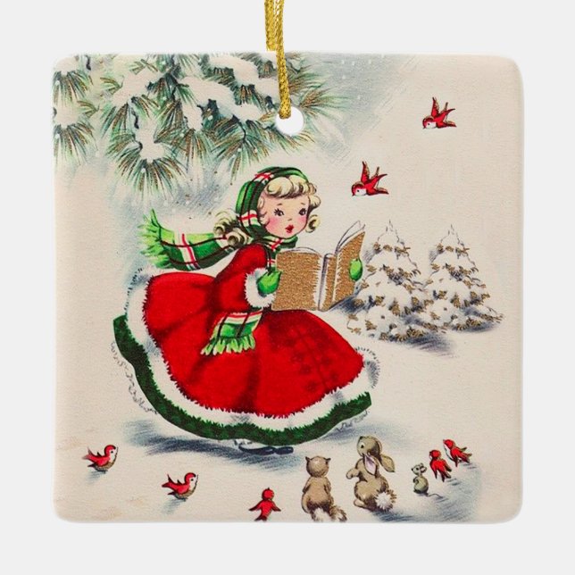 Keramik Vintage Keramikornament (Vorderseite)