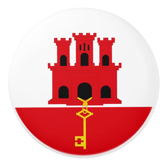 Keramik von Gibraltar Keramikknauf (Vorderseite)