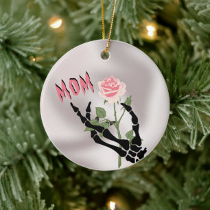 Keramik von Skull-Hand Ornament