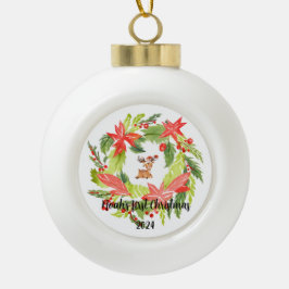 Keramik Weihnachtsschmuck Keramik Kugel-Ornament