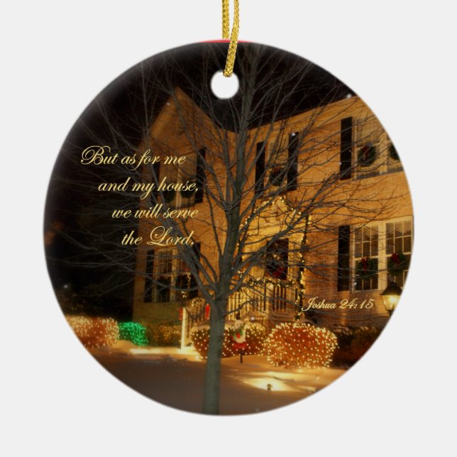 Keramik-Weihnachtsverzierung Keramikornament (Vorne)