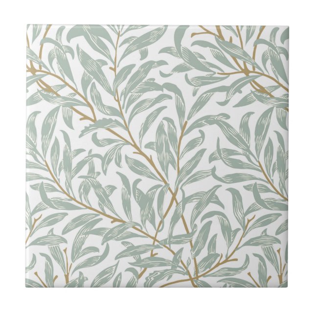 KERAMIK : WILLIAM MORRIS : WILLOW FLIESE (Vorderseite)