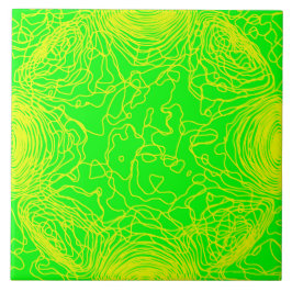 Keramik Yellow Yarn Fliese