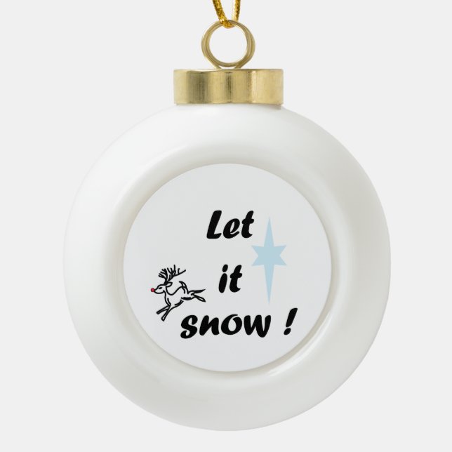 Keramikballornament Keramik Kugel-Ornament (Vorderseite)