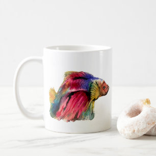 Keramikbecher mit Betta-Fisch-Design Kaffeetasse