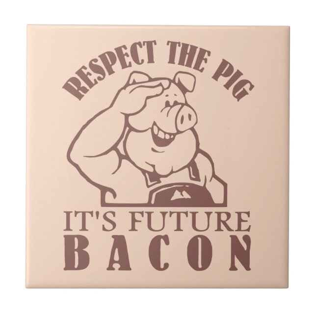 KERAMIKEN von SCHWEIN BIS BACON Fliese (Vorderseite)