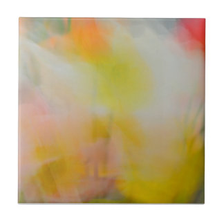Keramikfliese 4,25" x 4 abstraktes Mohnblumen-Foto