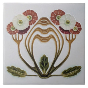Keramikfliese - Art Nouveau Floral