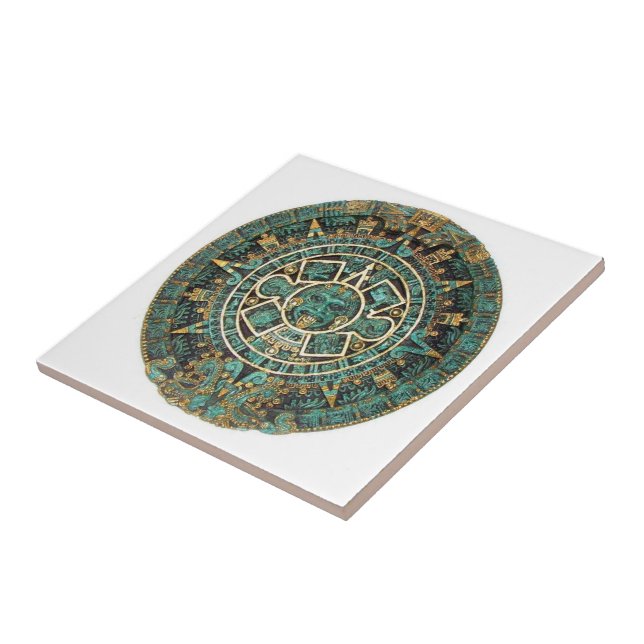 Keramikfliese Aztec Grün (Seite)