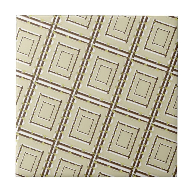 Keramikfliese Beige Braun (Vorderseite)