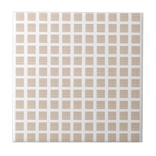 Keramikfliese Beige Streifen Quadratisch
