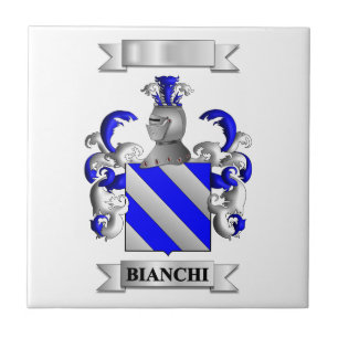 Keramikfliese Bianchi Italienischer Familienname u