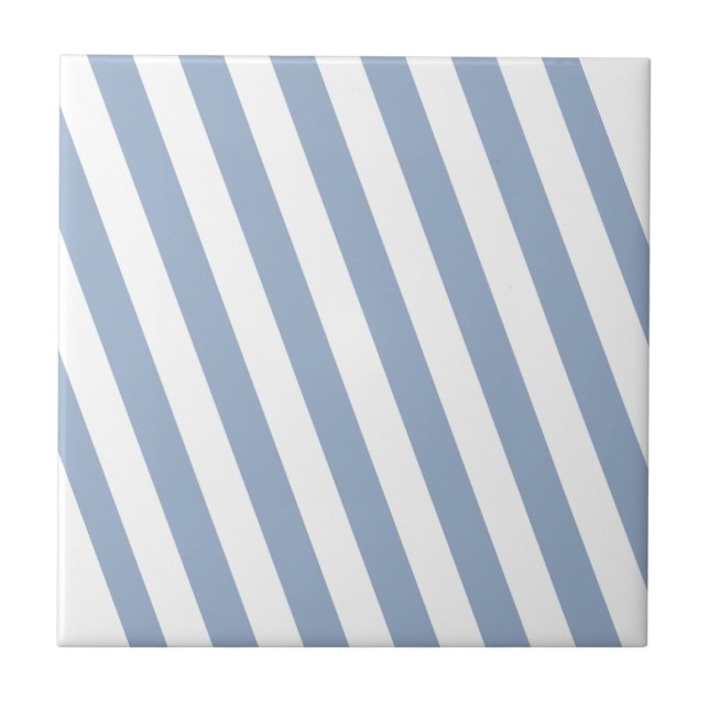 Keramikfliese Blau gestreift (Vorderseite)