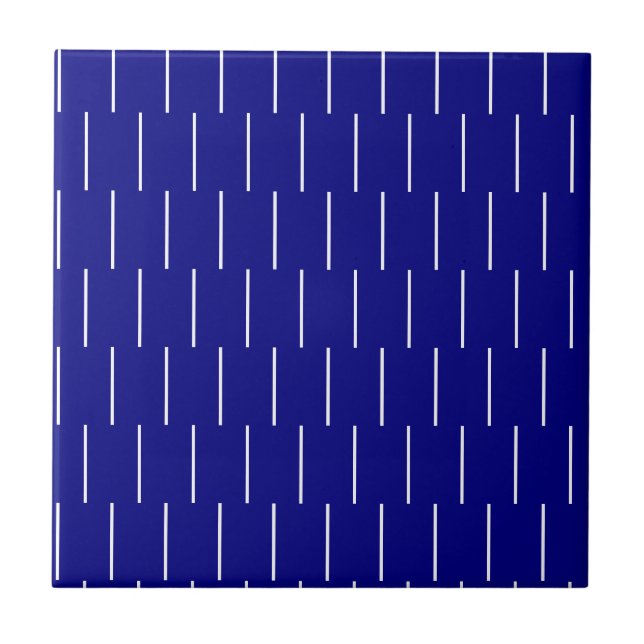 Keramikfliese Blau-Weiß Gepunktet (Vorderseite)