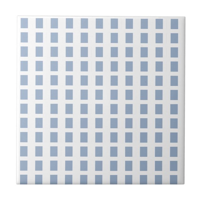 Keramikfliese Blaue Streifen Quadrat (Vorderseite)