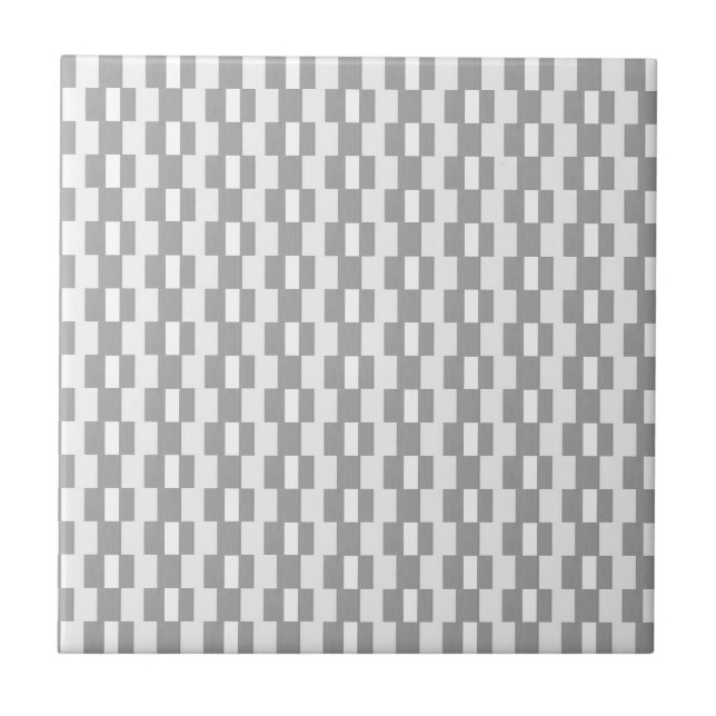 Keramikfliese Graue Streifen Quadrat (Vorderseite)
