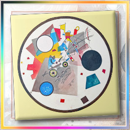 KERAMIKFLIESE - "Kreise im Kreis" - Kandinsky