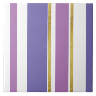 Keramikfliese - Lila mit Gold Split