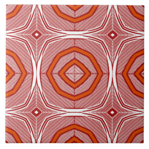 Keramikfliese mit geometrischem Muster in altem Ro