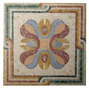 Keramikfliese - Mittelmeer-Mosaikmuster Grün