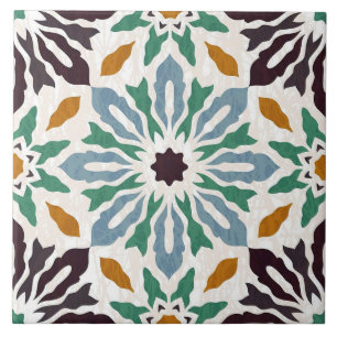 Keramikfliese - Portugiesisches Azulejo-Muster